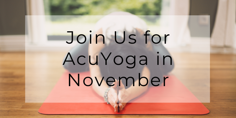 Come try an AcuYoga class at Seneca Falls Acupuncture!