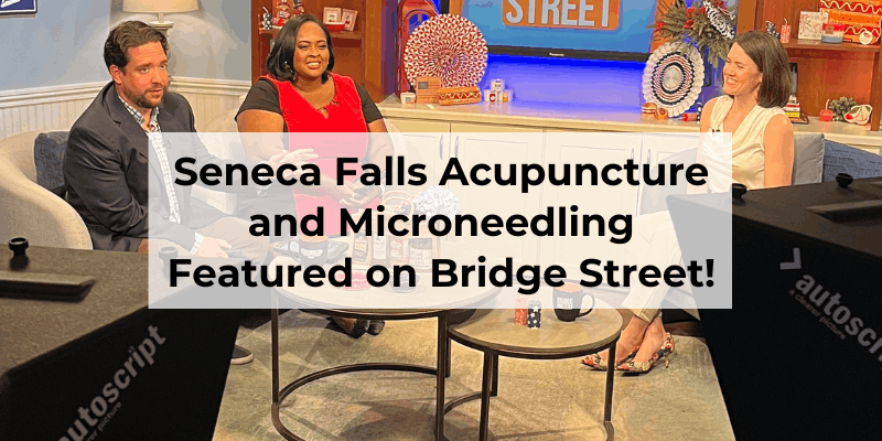 Seneca Falls Acupuncture is thrilled to be featured on Syracuse's News Channel 9 Bridge Street Show for the third time! This week we discussed the wrinkle-reducing benefits of microneedling